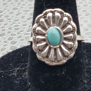 Silver and Turquoise Ring